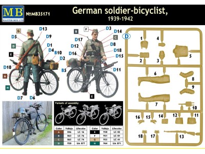German soldier-bicyclist, 1939-1942 