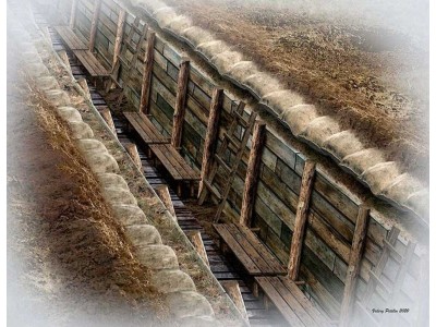 The trench. WWI & WWII era 