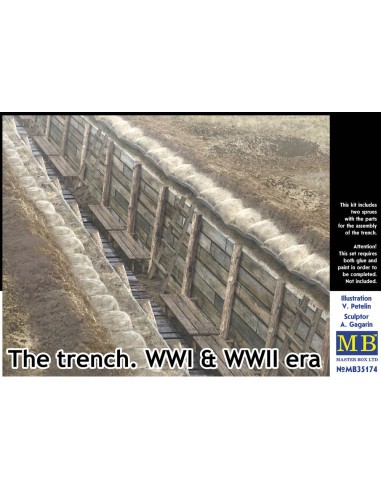 The trench. WWI & WWII era 