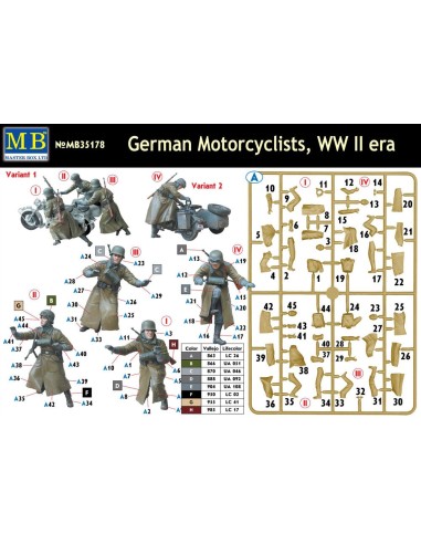 German motorcyclists, WWII era 