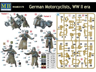 German motorcyclists, WWII era 