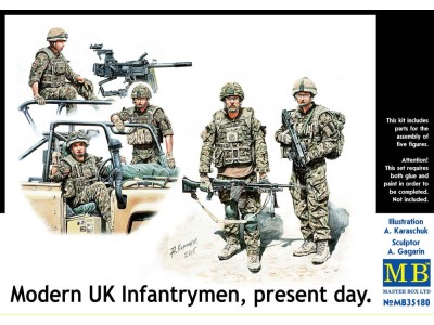 Modern UK infantrymen, present day 