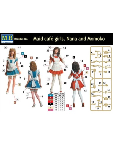 Maid cafe girls. Nana and Momoko 