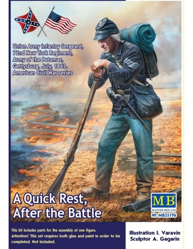 A Quick Rest.After the Battle,UnionArmy Infantry Sergeant,72nd New York Regiment 