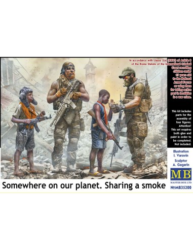 Somewhere on our planet. Sharing a smoke 