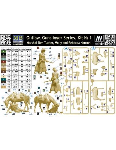 Outlow. Gunslinger series Kit No.1. Marshal Tom Tucker,Molly a.RebeccaHanson 
