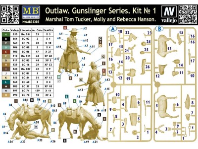 Outlow. Gunslinger series Kit No.1. Marshal Tom Tucker,Molly a.RebeccaHanson 