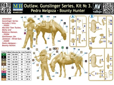 Outlow. Gunslinger series. Kit No.3. Pedro Melgoza - Bounty Hunter 
