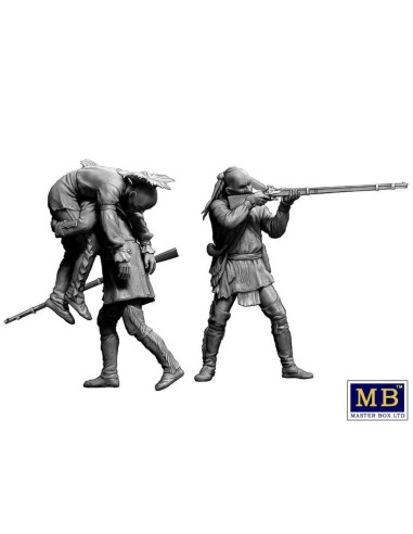 Wounded brother. Indian Wars series, XVIII century. Kit No. 2 