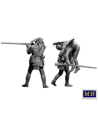 Wounded brother. Indian Wars series, XVIII century. Kit No. 2 