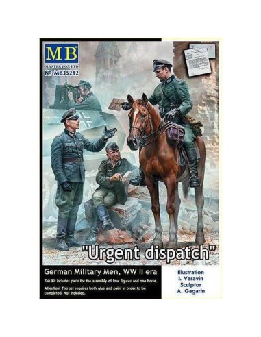 Urgent Dispatch. German Military Men, WWII era 
