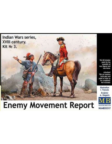 Enemy Movement Report. Indian Wars Series, XVIII century. Kit No. 3 