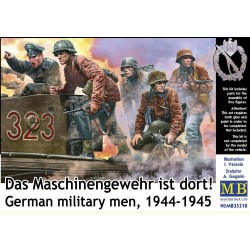 German military men, 1944-1945. Das Maschinengewehr ist dort!  2