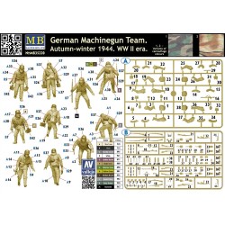 German Machinegun Team. Autumn-winter 1944. WWII era 