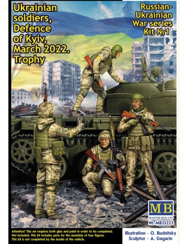 Ukrainian soldiers Defence of Kyiv March2022 Russian-Ukrainian War serieKit No1 