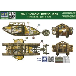 Mk I"Female"British tank,Somme battle 1916  2