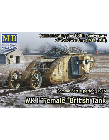 Mk I"Female"British tank,Somme battle 1916 