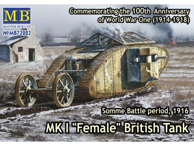 Mk I"Female"British tank,Somme battle 1916 