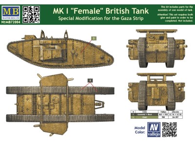 Mk I Female British tank,Specila modific 