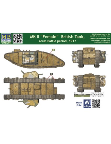 Mk II Female British tank.Arras Battle 