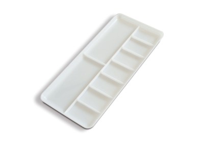 Rectangular palette 18x8,5 cm 