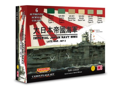 Imperial Japan Navy WWII, Late War, Set N. 2 6 x 22 ml 