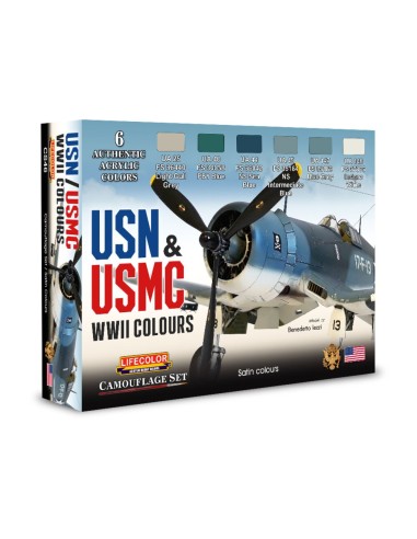 USN & USMC WWII Colors 6 x 22 ml 