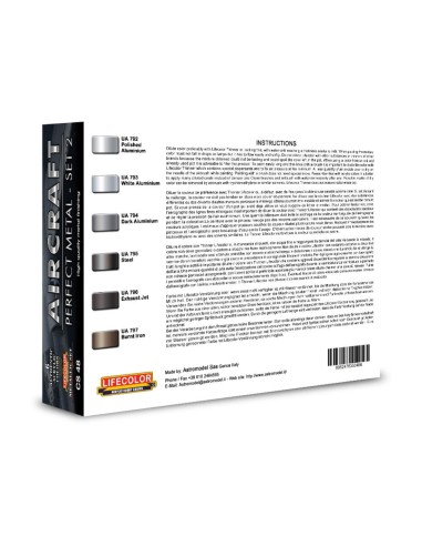 Aircraft– Perfect Metals Set 2 6 x 22 ml 