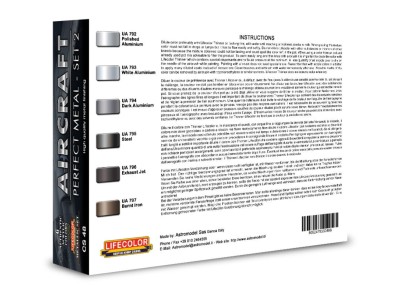 Aircraft– Perfect Metals Set 2 6 x 22 ml 