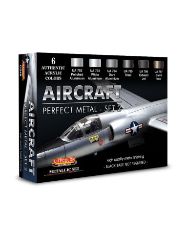 Aircraft– Perfect Metals Set 2 6 x 22 ml 