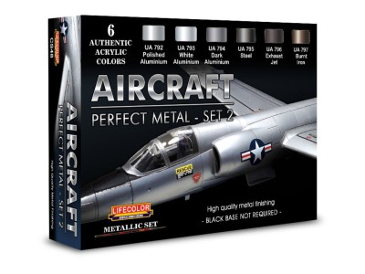 Aircraft– Perfect Metals Set 2 6 x 22 ml 