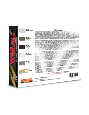 War On The Road – Concrete Tarmac & Plaster 6 x 22 ml 