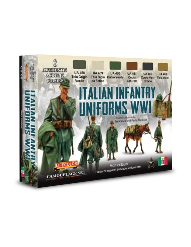 Italian Infantry Uniforms WWI 6 x 22 ml 