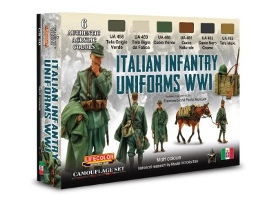 Italian Infantry Uniforms WWI 6 x 22 ml 