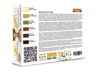 NMM – Non Metallic Metal – Set 1 GOLD 6 x 22 ml 