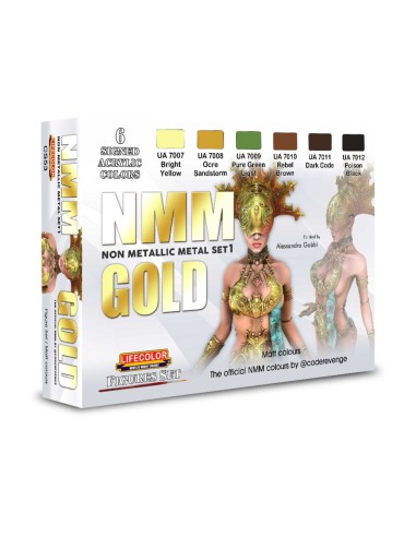 NMM – Non Metallic Metal – Set 1 GOLD 6 x 22 ml 