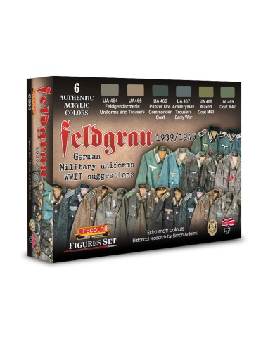 Feldgrau – 1943-1945 – German Military Uniforms 6 x 22 ml 