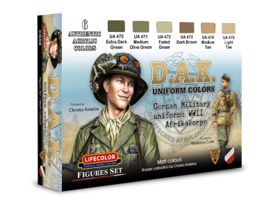 D.A.K. Uniform Colors 6 x 22 ml 