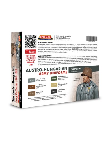 The Austro-Hungarian Army Uniforms 1916-1918 6 x 22 ml 