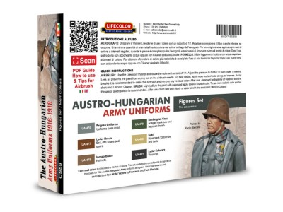 The Austro-Hungarian Army Uniforms 1916-1918 6 x 22 ml 