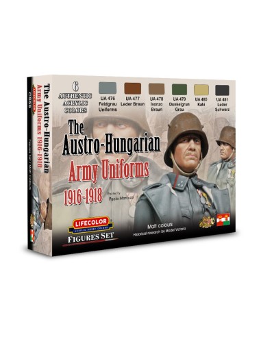The Austro-Hungarian Army Uniforms 1916-1918 6 x 22 ml 