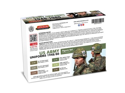 US Army Uniforms 1948-1980 6 x 22 ml 