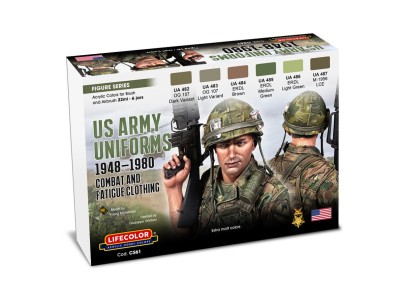 US Army Uniforms 1948-1980 6 x 22 ml 