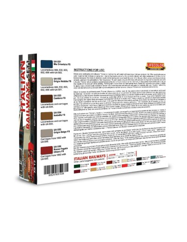 Italian Railways Set # 1 6 x 22 ml 