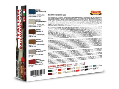 Italian Railways Set # 1 6 x 22 ml 