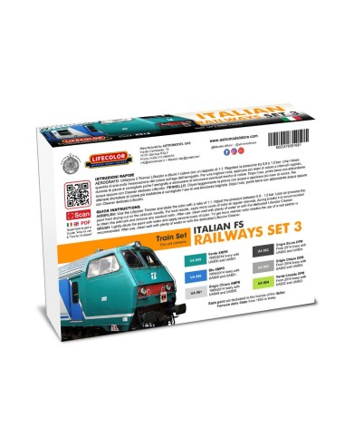 Italian Railways Set # 3 6 x 22 ml 