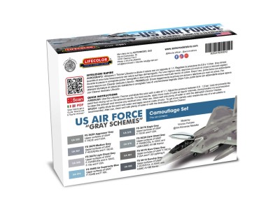 US Air Force “Gray Schemes” From 70'S To Present 8 x 22 ml 