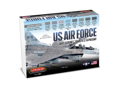 US Air Force “Gray Schemes” From 70'S To Present 8 x 22 ml 