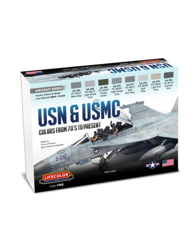 USN & USMC Colors From 70'S To Present 8 x 22 ml 