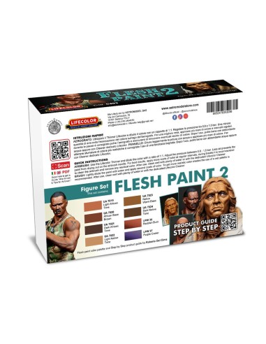 Flesh Paint Set 2 8 x 22 ml 